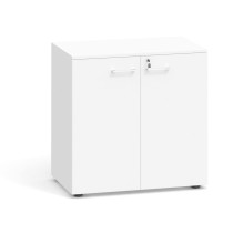 Nízká kancelářská skříň PRIMO, 740 x 800 x 420 mm, bílá