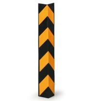 Ochrana rohů na zeď, délka 100 mm, oranžová/černá