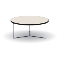 Okrągły stół kawowy TENDER, wysokość 275 mm, średnica 900 mm, ziemisty