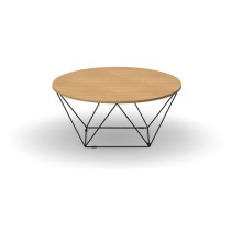 Okrągły stół kawowy WIRE, średnica 1050 mm, buk