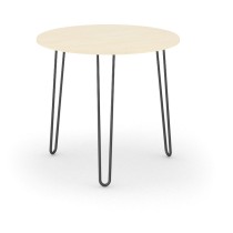 Okrúhly jedálenský stôl SPIDER, priemer 800 mm, čierna podnož