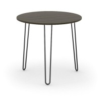 Okrúhly jedálenský stôl SPIDER, priemer 800 mm, čierna podnož, doska wenge