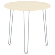 Okrúhly jedálenský stôl SPIDER, priemer 800 mm, šedo-strieborná podnož