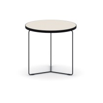 Okrúhly konferenčný stôl TENDER, výška 480 mm, doska priemer 500 mm, zemitá