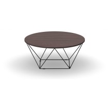 Okrúhly konferenčný stôl WIRE, priemer 1050 mm, wenge