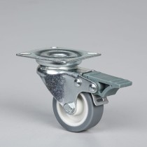 Otočné koleso s brzdou, 50 mm, termoplastická guma