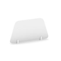 Parawan stołowy MIRELLI A+, 600 x 300 mm, biały