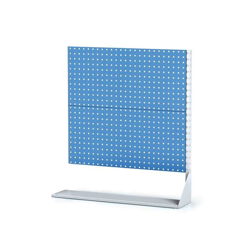 Perforierte Ständer mit Werkzeugpanels, 2 Etagen, Zusatzfeld