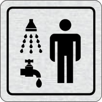 Piktogramm - Dusche, Waschraum Herren