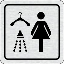 Piktogramm - Umkleideraum mit Dusche Damen