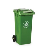 Plastik Mülltonne für mülltrennung, 120 l, grün