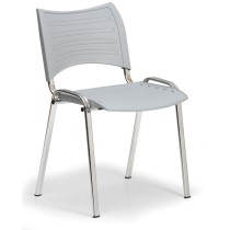Plastikowe krzesło SMART - chromowane nogi