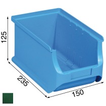 Plastikowe pojemniki PLUS 3, 150 x 235 x 125 mm, zielone, 24 szt.
