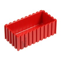 Plastikowy pojemnik na narzędzia 35-100x50 mm, czerwony