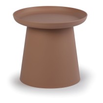 Plastikowy stolik kawowy FUNGO średnica 500 mm, ceglasty