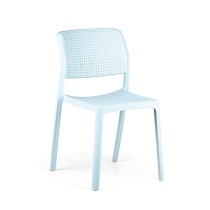 Plastová jedálenská stolička NELA, zelená