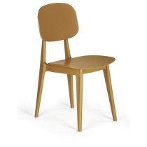 Plastová jedálenská stolička SIMPLY, žltá