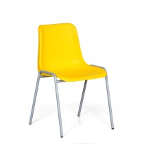 Plastová jídelní židle AMADOR, žlutá