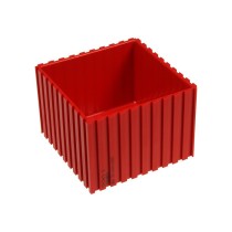 Plastová krabička na náradie 70-100x100 mm, červená