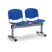 Plastová lavica do čakární VERONA, 2 miesta, modrá