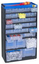 Plastová skrinka so zásobníkmi VarioPlus Pro 53/60, 30 zásuviek