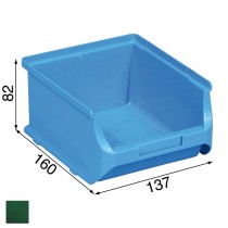 Plastové boxy na drobný materiál - 137 x 160 x 82 mm, zelené