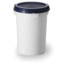 Plastové kbelíky s víkem Click-pack 25 L
