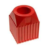 Plastový box pre nástroj s kužeľovou stopkou ISO 40, modul 8x8, 1 dutina, červená