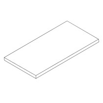 Półka z laminowanej płyty wiórowej do ELEMENT SYSTEM, 800 x 200 mm, biała