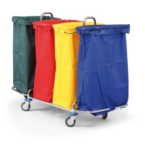 Polyestersäcke für Reinigungswagen, 740 x 1050 mm, 120 l, gelb