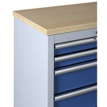Pracovní stolní deska EXPERT (1x skříňka), dřevěná, 680 x 463 x 36 mm