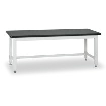 Pracovní stůl do dílny BL, MDF + PVC deska, nosnost 1000 kg, 2100 mm