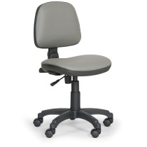 Pracovní židle na kolečkách MILANO bez područek, permanentní kontakt, pro měkké podlahy