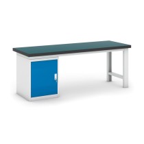 Pracovný stôl do dielne GB s dielenskou skrinkou na náradie, 2100 mm