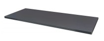 Přídavná police k policovým skříním METAL, 1200 x 400 mm, tmavě šedá, 1 ks