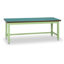Profesionální dílenský stůl GL, MDF + PVC deska, pevné ocelové profily, 2100 mm