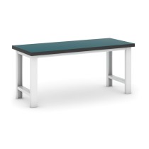 Profesjonalny stół warsztatowy GB 500, zielony blat, długość 1800 mm