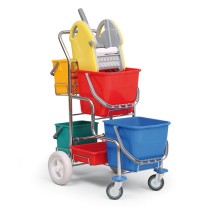 Profesjonalny wózek do sprzątania bez uchwytu na worek, 52 x 85 x 115 cm