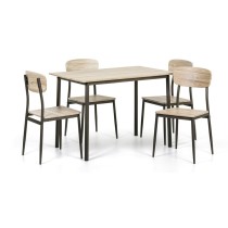 QUATRO Essgruppe, Tisch 1100 x 700 mm + 4 Stühle