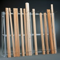 Regal für die Lagerung von Profilen - einseitig, 2200 x 1400 x 500 mm, Anbauregal