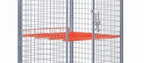 Regale für Rollbehälter mit Gitterwänden 228004/228005