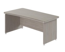 Rohový kancelářský psací stůl WELS, 2000 x 1000 mm, levý, dub šedý