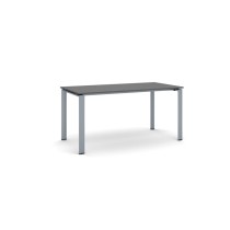Rokovací stôl INFINITY so sivostriebornou podnožou 1600 x 800 x 750 mm, grafit