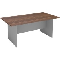 Rokovací stôl PRIMO FLEXI 1800 x 900 mm, hranatý, sivá / orech