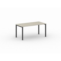 Rokovací stôl Square s čiernou podnožou 1600 x 800 x 750 mm, dub prírodný