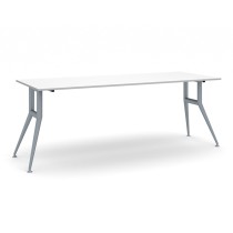 Rokovací stôl WIDE, 2200 x 800 mm, biela
