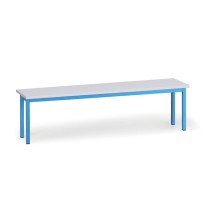 Šatní lavice, sedák - lamino, délka 1500 mm, modrá
