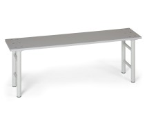 Šatní lavička, sedák - lamino, 1500 mm, nohy šedé
