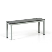 Šatníková lavica, sedák - lamino, dĺžka 1000 mm, grafit