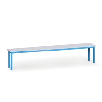 Šatníková lavica, sedák - lamino, dĺžka 2000 mm, modrá